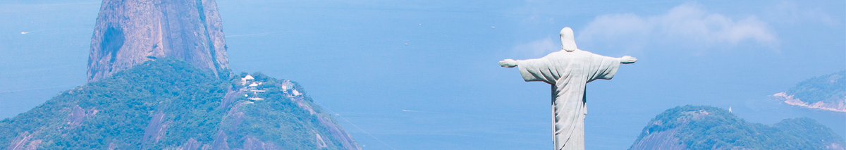 Vista de Río de Janeiro, en Brasil, desde el Cristo Redentor