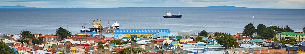 Vista panorámica de la ciudad de Punta Arenas