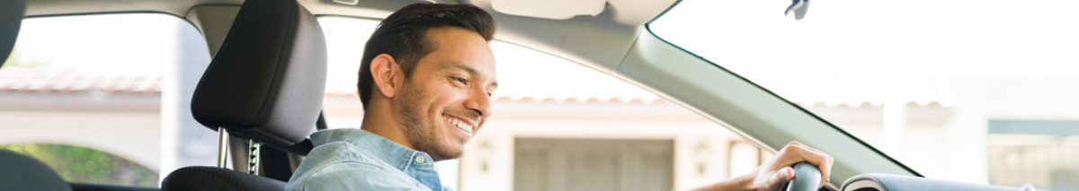 hombre dentro de auto